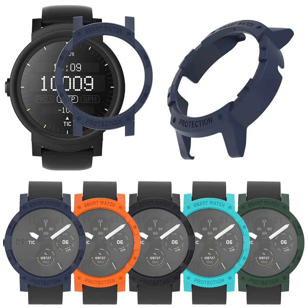 

For Ticwatch E Smart Watch Case Plastic Protector Cover Thin PC Bumper for Tic Watch E Frame Accessories