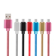 2 м 3 м нейлоновый плетеный кабель Micro Usb зарядное устройство зарядный кабель синхронизации данных для сотового телефона