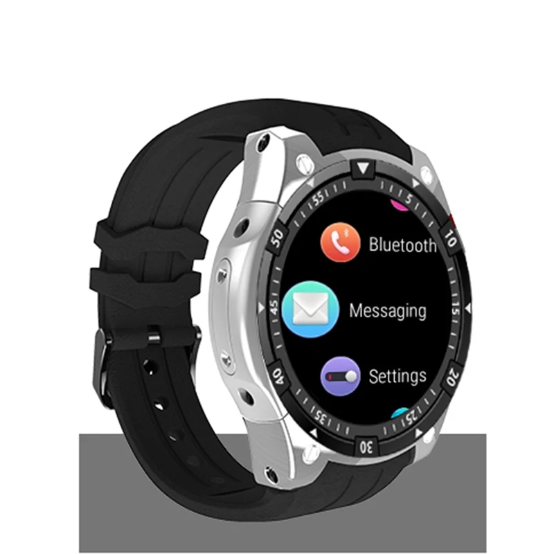 696 Смарт-часы X100 Android 5,1 MTK6580 3g WiFi gps Смарт-часы мужские для samsung gear S3 HUAWEI Watch 2 KW88 GW11 QW09 GT88 - Цвет: Silver