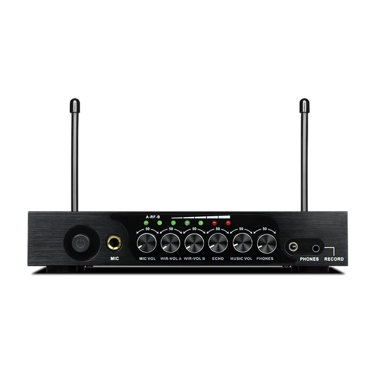 Портативный UHF Bluetooth беспроводной микрофон M6 с регулируемым басом реверберации