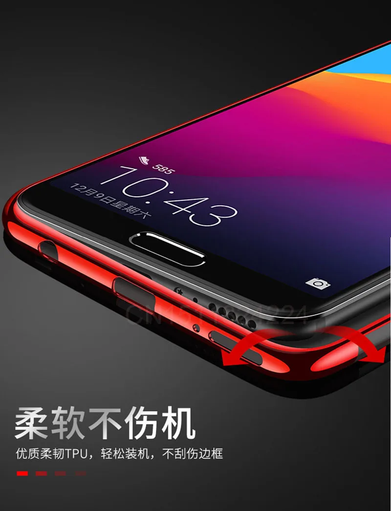 Soft Silicone For huawei p smart Case Slim plating transparent Protective Back cases For Huawei (4)