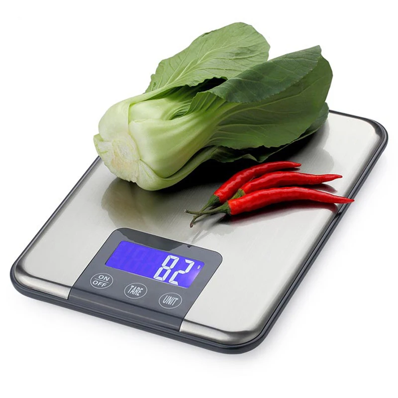 Koop 15Kg 1G Touch Screen Digitale Keuken Schaal 15Kg Grote Voedsel Dieet Weight Balance Slim Rvs Elektronische weegschalen
