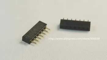 

100pcs 1x7 P 7 Pin 2.0 mm PCB Female Header Pin Headers Single row Straight Through Hole Insulator height 4.30mm Rohs Reach