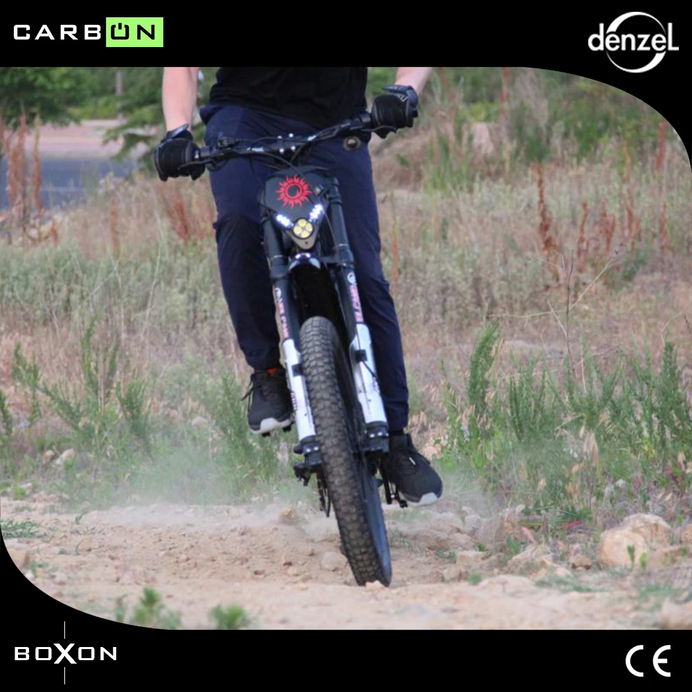 Clearance Electric motorcycles Carbon fiber   electric mountain bike 60v lithium battery  rear 2000w motor drive LCD smart electric ebiike 3