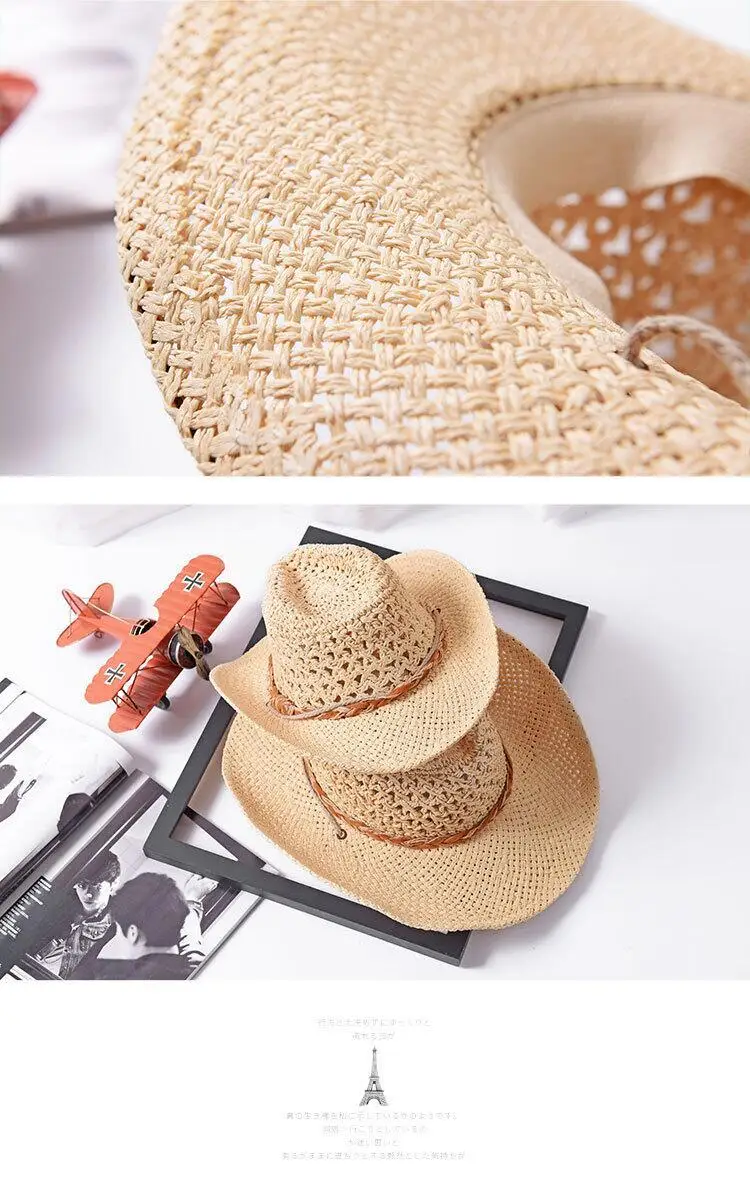 Мода ручная работа Детская летняя соломенная шляпа от солнца для мальчика Boho пляжная шляпа от солнца Трилби папа Панама шляпа Гангстерская шляпа