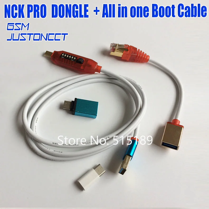 nck pro dongle + all in 1 boot cable - GSMJUSTONCCT -B1