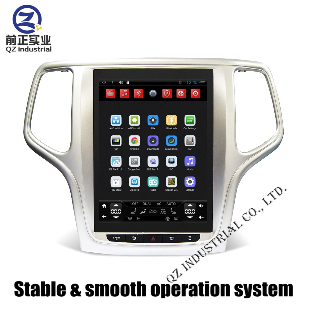 Sale 10.4" Upright Huge Screen Android 4.4 T3 2G 32G for Jeep grand Cherokee 2015-2017 Car DVD Player with 3G 4G WIFI GPS Map Radio 5