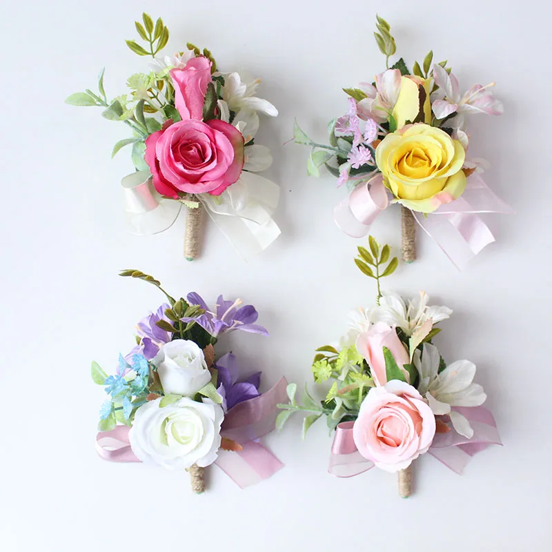 boutonniere groom wedding brooch pins  (6)