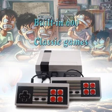 Retro Mini TV Handheld Family Recreation Video Game Console Built in 600 Classic Games Dual Gamepad
