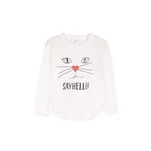 Милые футболки с длинными рукавами для маленьких девочек с героями мультфильмов хорошего качества; сезон лето-весна детская одежда из хлопка блузки для девочек От 1 до 12 лет