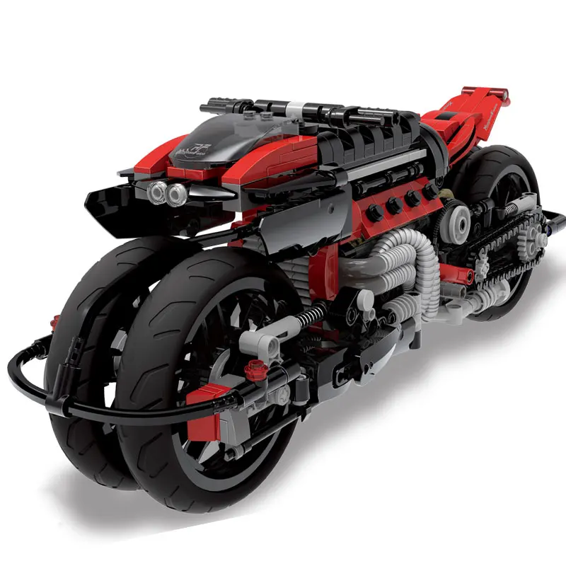 

Building Blocks Fit LegoINGlys 680Pcs Technic Series Lazareth LM847 Falcon The Off-road Motorcycle MOC Bricks Toys For Adults