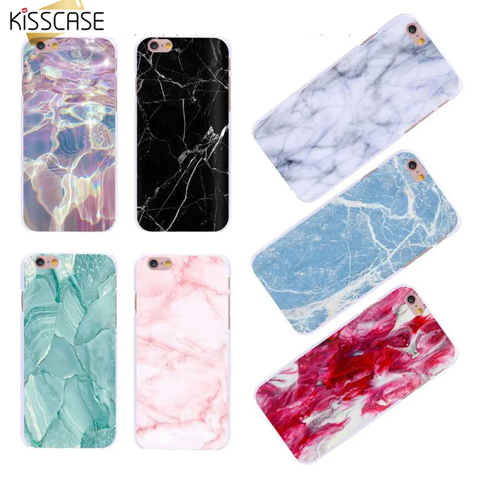 

KISSCASE Marble Case For Iphone 7 6 6s Case Cover Fashion Girly Soft TPU Mobile Phone Case For Iphone 7 8 Plus X 5 5s SE Coque