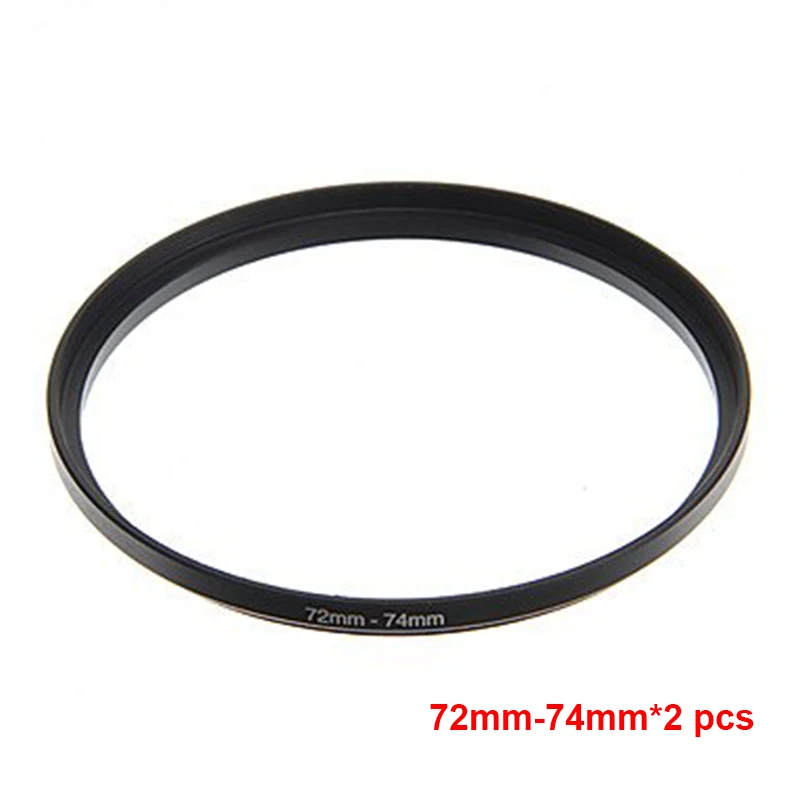 

JUST NOW High-quality 2PCS 72-74MM Step-Up Ring Filter Adapter (72MM Lens to 74MM Accessory) (2 PCS Ring Filter Adapter)