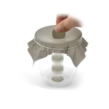 

10pcs Black Hole magic tricks Coin penetration Magical Tool Dish coin thru rubber sheet into cup magician mentalism illusion