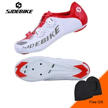 SIDEBIKE New Cycling Bicycle Shoes for Men Breathable Self-locking Bike Shoes Ultralight Cycling Shoes Sapatos de ciclismo