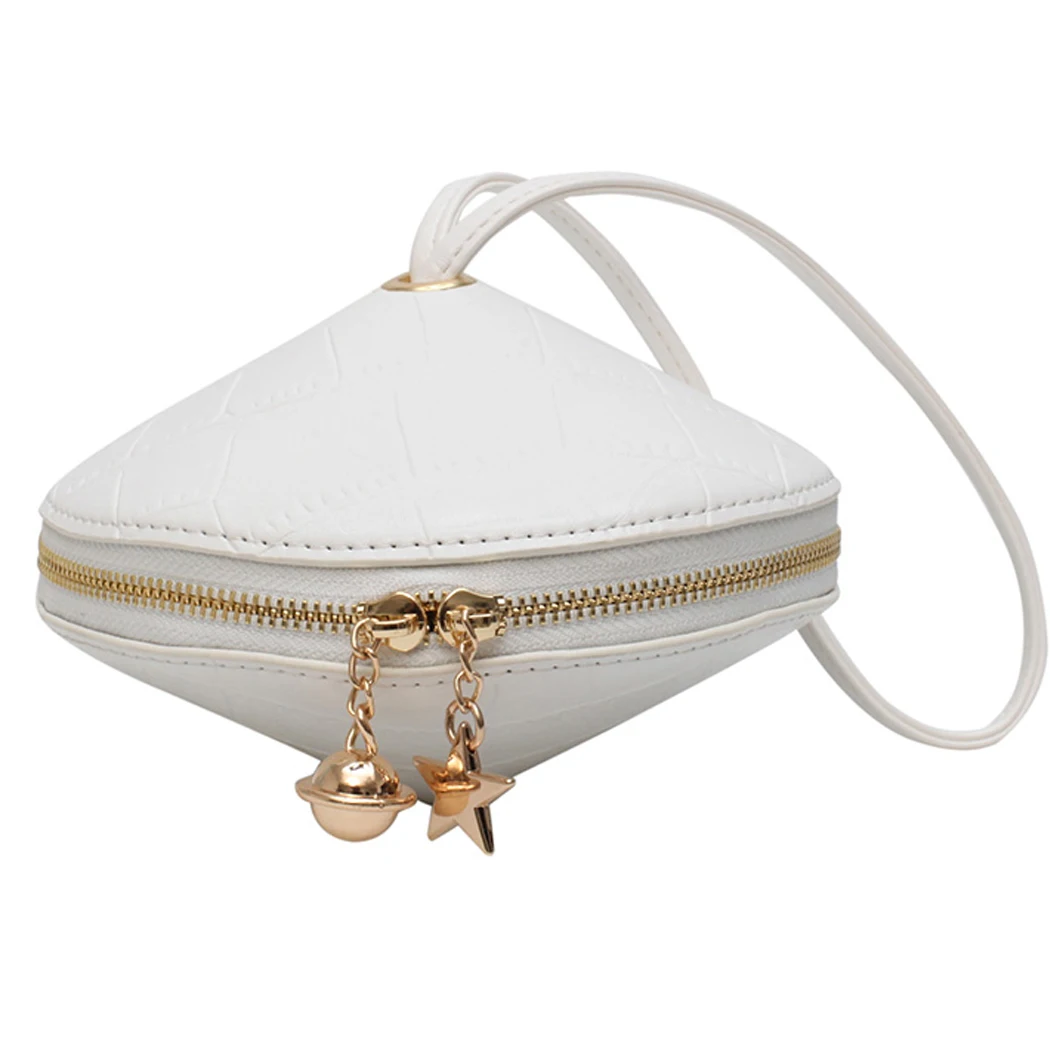 Известный бренд модные женские Мобильный телефон сумка дизайнер для женщин сумка-кошелек для монет Классический круглый ромб ужин клатч - Цвет: Белый