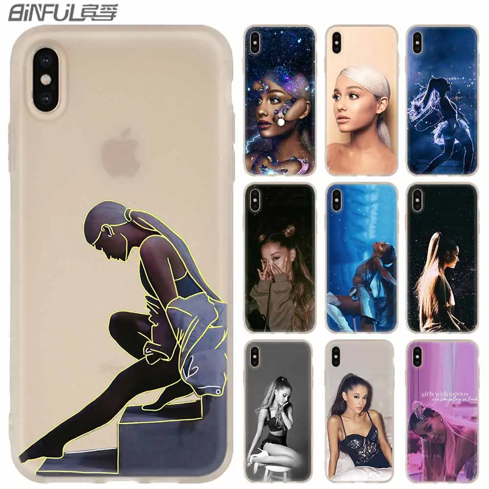 

MLLSE ariana grande Phone Case FOR iPhone11 Pro X XS Max XR For iPhone 5 5S SE 6S 6 4 4S 7 8 Plus