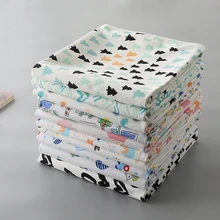 3 слоя для Водонепроницаемый Лист Мочи пеленальные матрасики пусковая площадка мочи мультфильм многоразовые постельные принадлежности для малышей подгузник тканевый слюнявчик матрас матрасик для пеленания