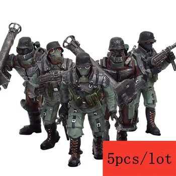 

JOYTOY 1:27 action figures PVC "Steiner assault group " military model set (5pcs/lot ) Toy for children Free shipping