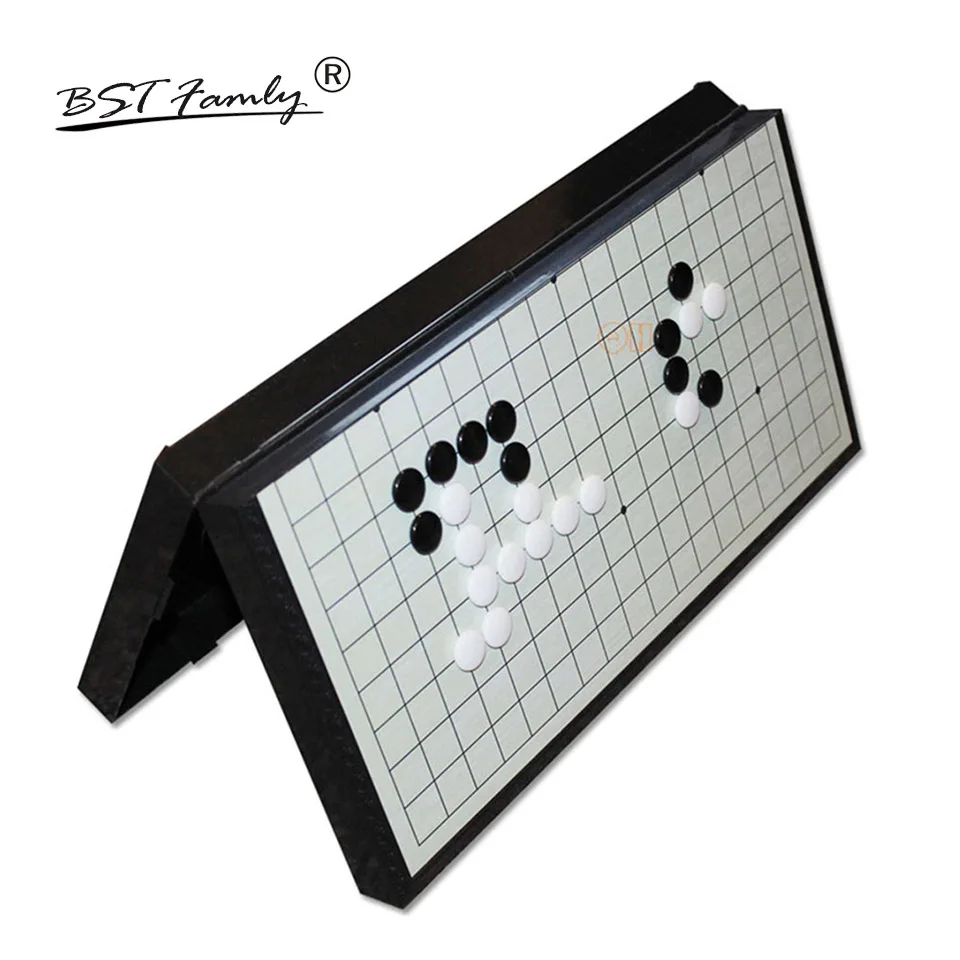 

BSTFAMLY Magnetic Go Chess 19 Road 361 Pcs/Set Chinese Old Game of Go Weiqi International Checkers Folding Table Toy Gifts G02