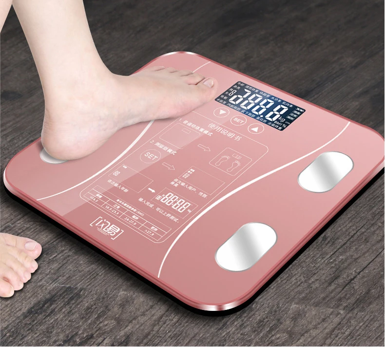 Весы для ванной, весы для тела, стеклянные умные бытовые электронные цифровые весы для пола, Бариатрический ЖК-дисплей, PK xiaomi