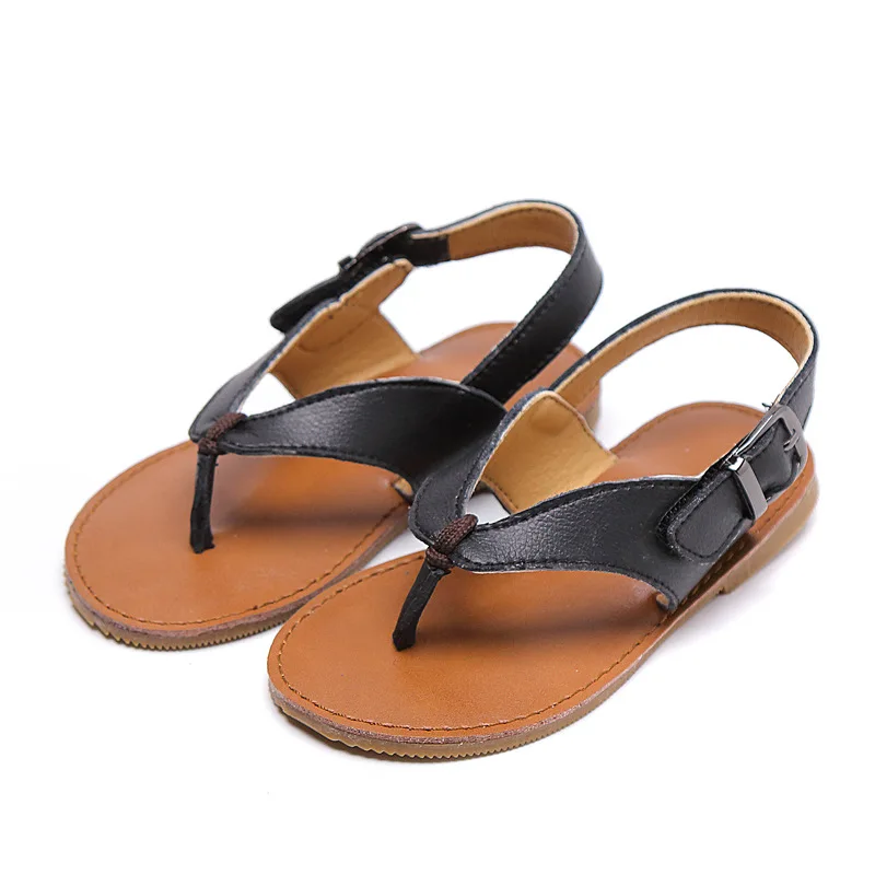 

2019 Fashion Spring Shoes New Style Cool Slippers Genuine Leather Soft Bottom Comfortable Portable Sandals New Children's Shoes