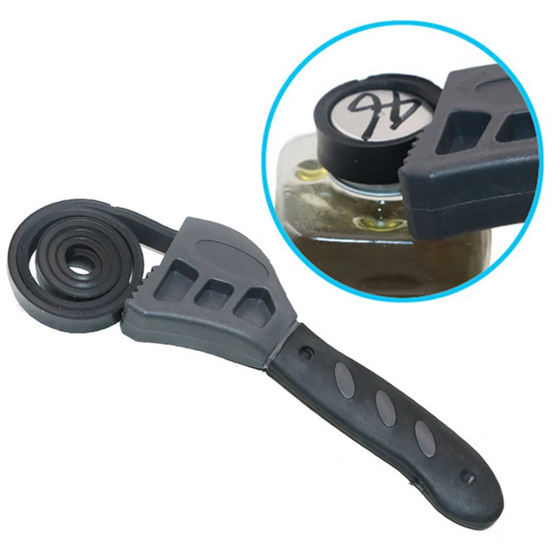 

500mm Universal Wrench Black Rubber Strap Adjustable Multitool Spanner For Any Shape Opener Tool Car Repair Tools