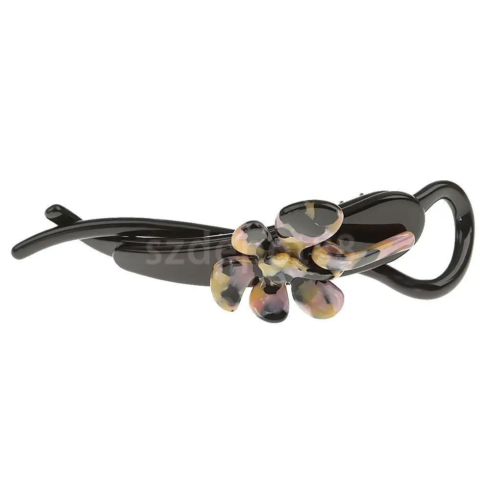 Винтажный очаровательный простой банановый зажим для волос цветок конский хвост держатель женские аксессуары для волос