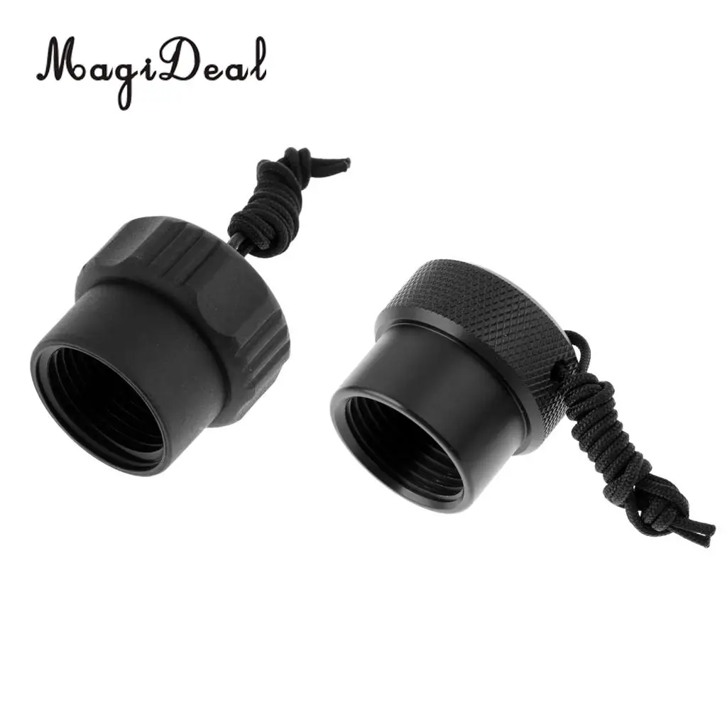 Porable 2 Pieces Scuba Diving DIN Regulator Tank Valve Dust Plug Protector Cap Gear Kit for Swimming Diving Accessories