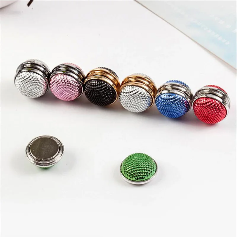 

Mix Colors 12pcs Newest Fashion Round Muslim Headscarf Abaya Khimar Magnetic Hijab Scarf Magnet Pin Strong Magnet Brooch