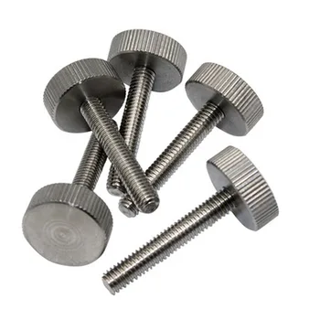 

M3 M4 M5 Knurled Thumb Screw GB835 Adjust Screws Bolts Stainless Steel 3PCS
