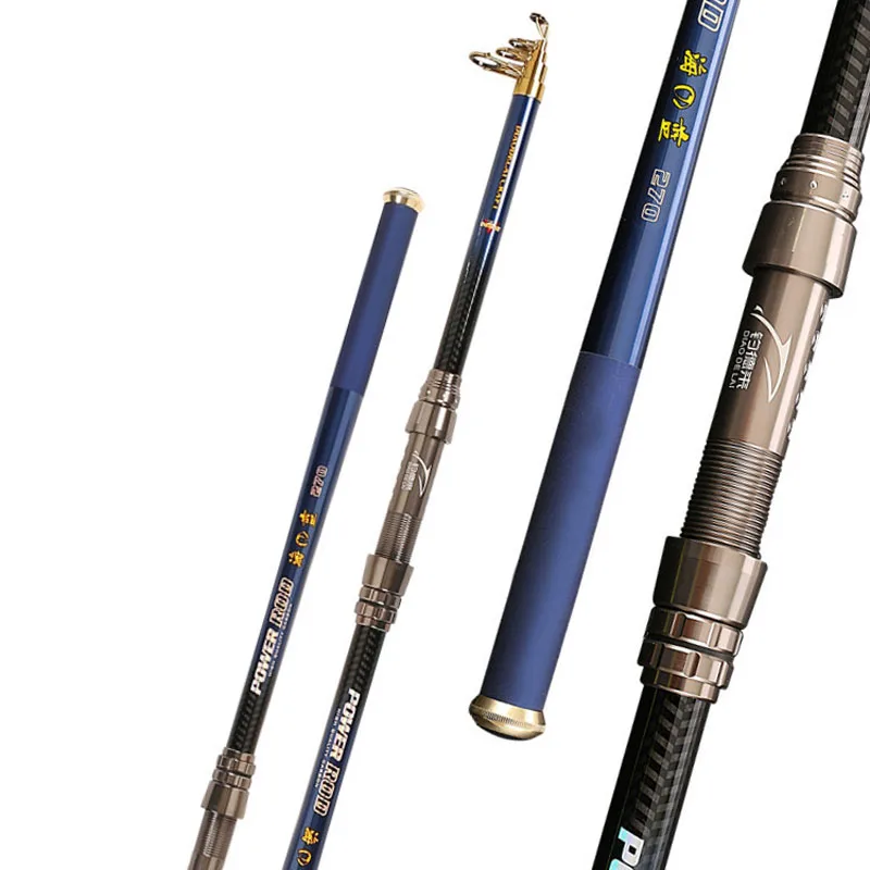 HL 1 2.1 3.6m telescopic fishing rod carbon fishing pole super hard