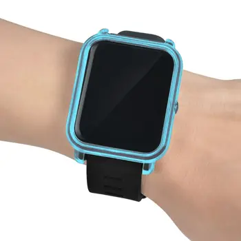 

Crystal Transparent PC Case Protective Cover Protector Frame Shell Replacement for Huami Amazfit Sports Smart Watch Accessories