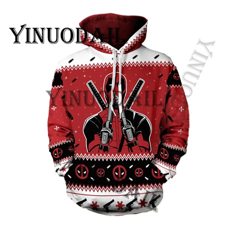 Fans Made Spiderman Chrismas Cosplay Captain America 3D Printed Hoodies for Men Sweatshirt for Marvel Deadpool Movie Fans Fans Made Spiderman Chrismas Cosplay Captain America 3D Printed Hoodies for Men Sweatshirt for Marvel Deadpool Movie Fans