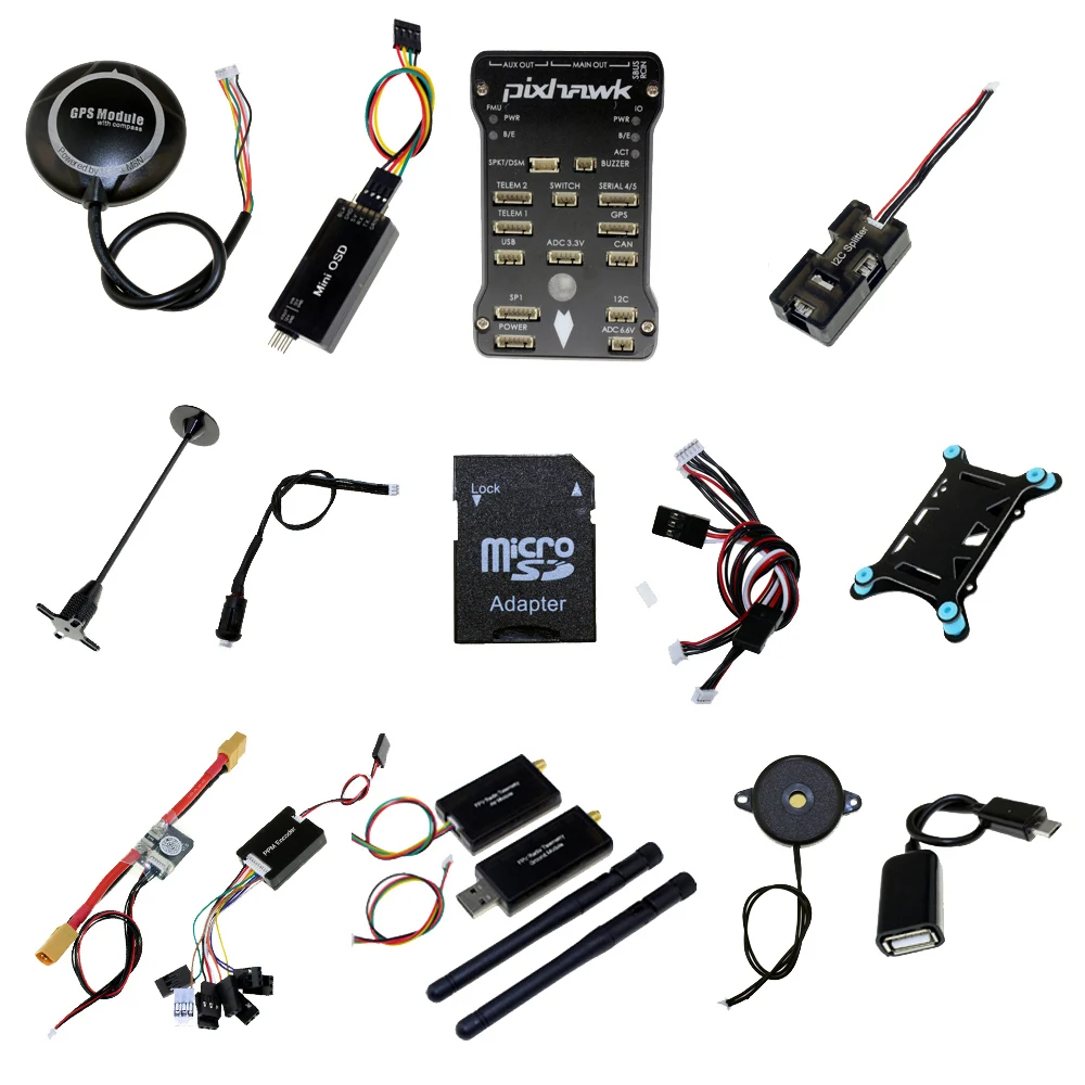 

PX4 Pixhawk 2.4.8 Flight Controller Telemetry 433Mhz 915Mhz NEO M8N GPS PX4 Radio OSD 3DR RC FPV Combo
