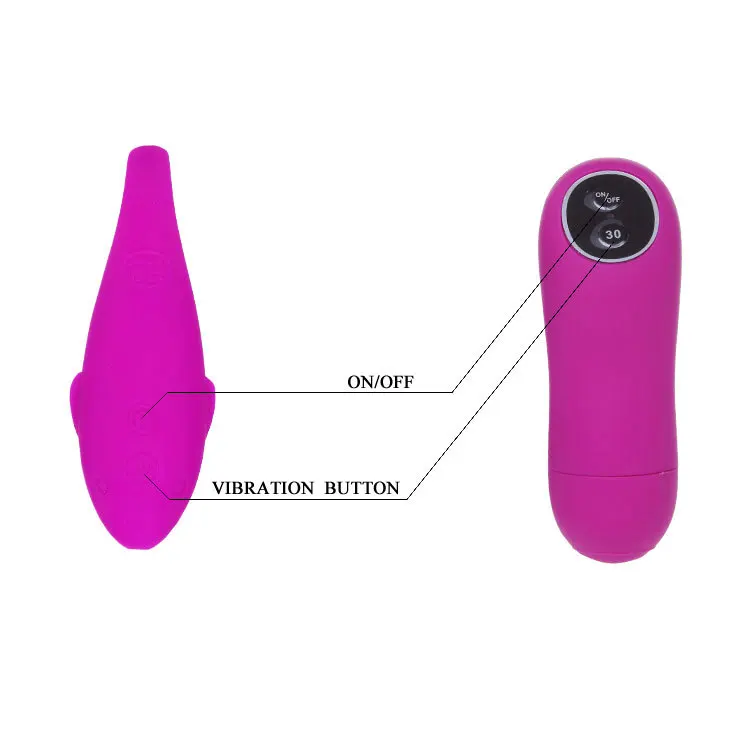  2 tipos para elegir control remoto de silicona vibrador inalámbrico USB recargable 30 velocidad vib