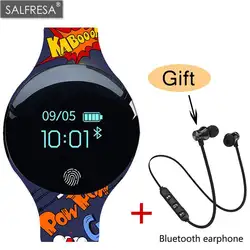 Умные часы для Android IOS для мужчин умный Браслет Шагомер SALFRESA спортивные часы для женщин водостойкие Bluetooth спортивные Напульсники