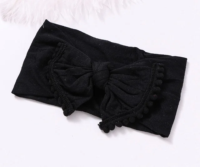 Wide-Nylon-Bow-Headband-with-Pompom-Trim-Round-Knot-Nylon-Head-wraps-Top-Knot-Nylon-Turban.jpg_640x640 (13)