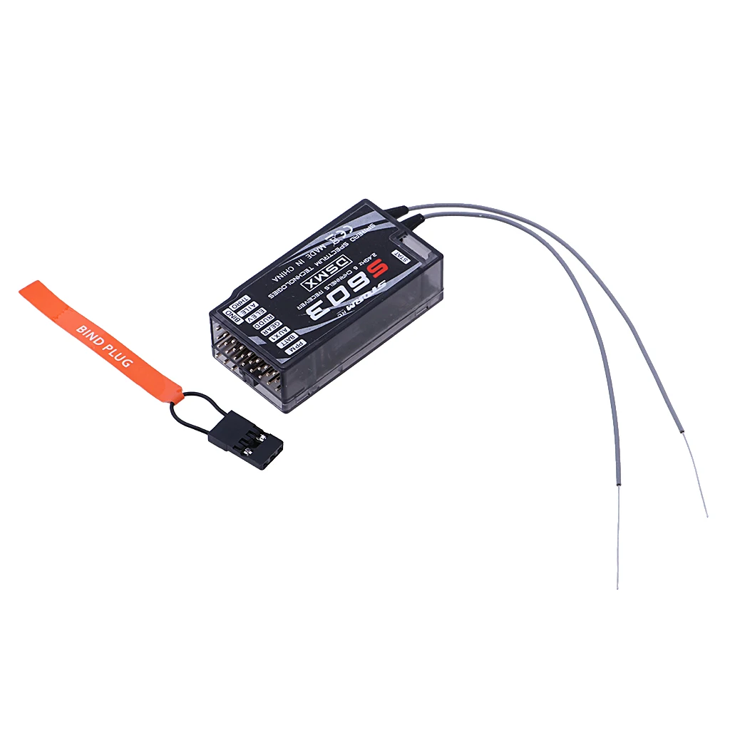 

Spektrum S603 DSMX/DSMX RX 7CH 2.4GHZ 3.3-9.6V Full Range Aircraft Receiver