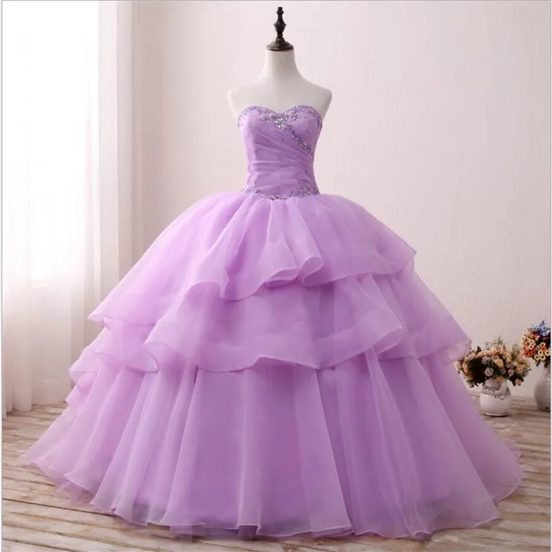 light purple ruffle dress