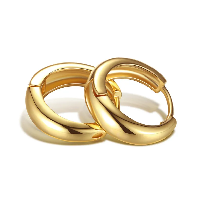 2 Piece South Korea Jewelry Zinc Alloy Circle Earrings For Women Female Hip Hop European Hoop Earrings Free Shipping (3)