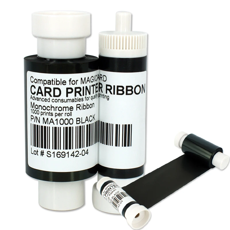 Magicard MA1000K-WHITE White Monochrome Ribbon for the Enduro+, Enduro3E and Rio Pro ID Card Printers, 1,000 Prints