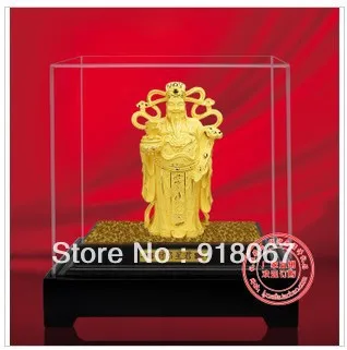 

YZ-R2003 24K gold craft/ Gold Handicraft/corporate gift/ Ancient gold art God of Wealth God of Fortune Mammon