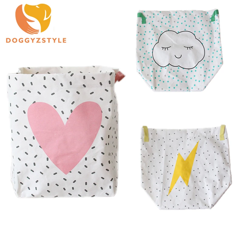 

45x26x54cm Storage Bag Laundry Basket Cartoon Large Basket For Toy Washing Basket Dirty Clothes Foldable Sundries Storage Basket
