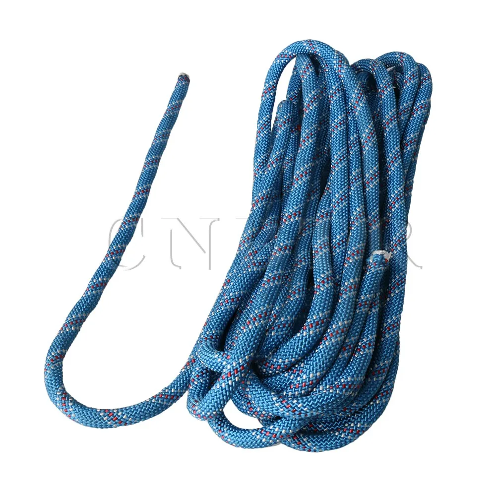 CNBTR 10 Meters Length Rock Climbing Rope 10mm Diameter Outdoor Working Hiking Accessories High Strength Cord Safety Rope