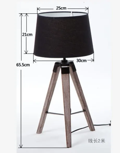 Hot Ing European Ameircan High End Brief Tripod Triangle Wooden Hot Ing European Ameircan High End Brief Tripod Triangle Wooden Table Lamp Desk