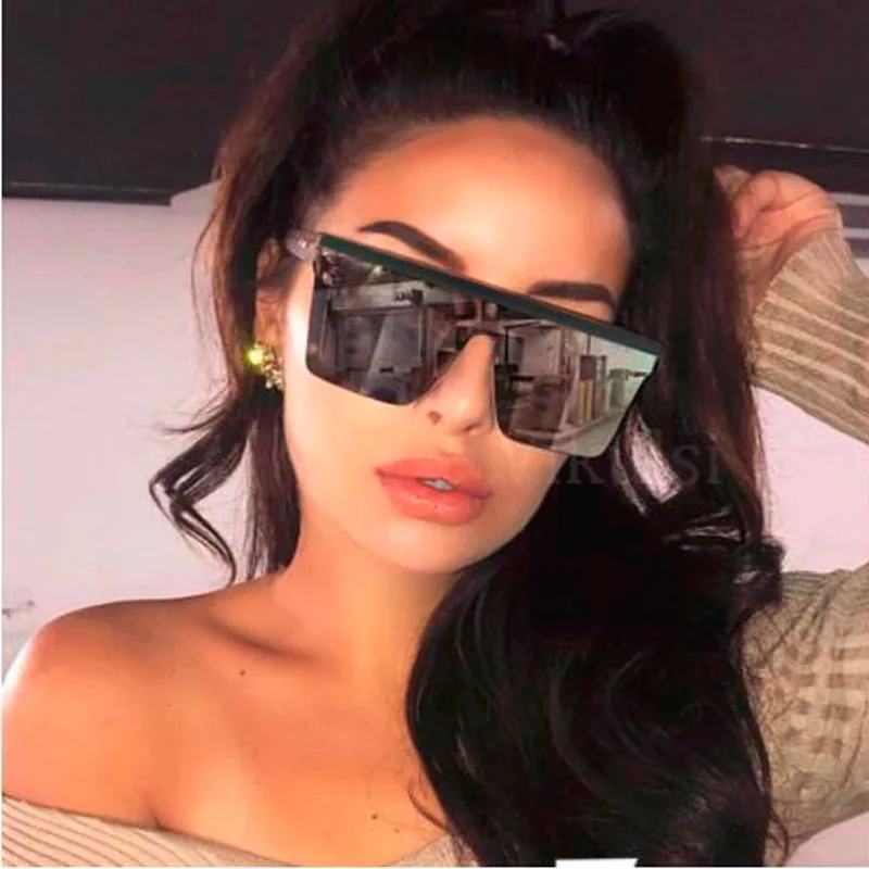 AMOFINY 2019 Fashion Glasses Women Retro Fancy Quadrate Frame Shades Acetate Frame UV Sunglasses 