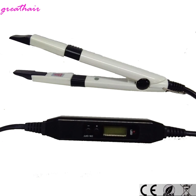 Mini LCD temperature control hair extension tools Connectors Hair Extension Fusion Connector Keratin Bonding Tools Free Shipping