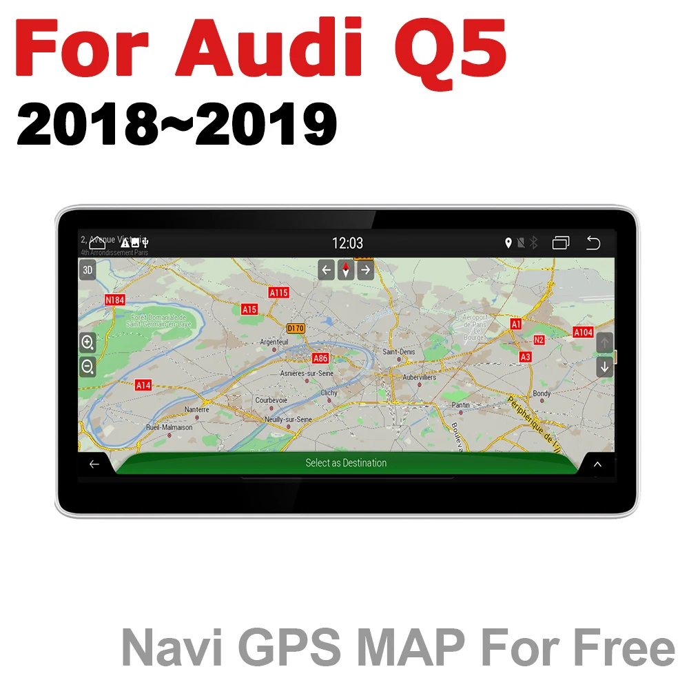 Flash Deal Car Audio Android 7.0 up GPS Navigation For Audi Q5 FY 2018 2019 MMI WiFi 3G 4G Multimedia player Bluetooth 1080P 4