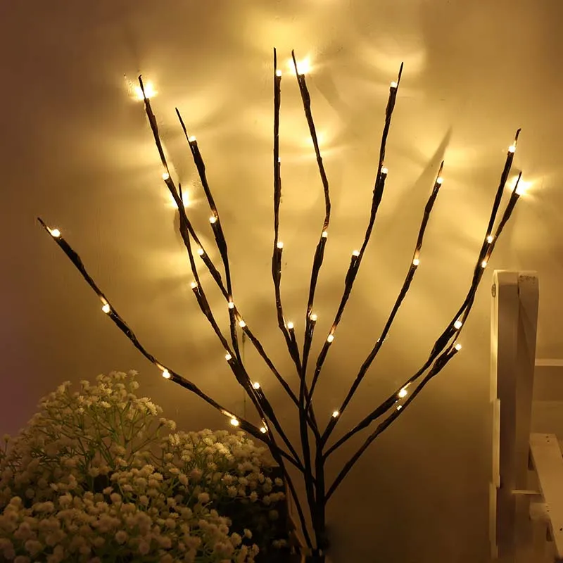Светодиодный запасами ивовых деревьев светильник-ветка подсветка в виде цветов 20 светодиодный лампы домашний праздничный садовый Декор